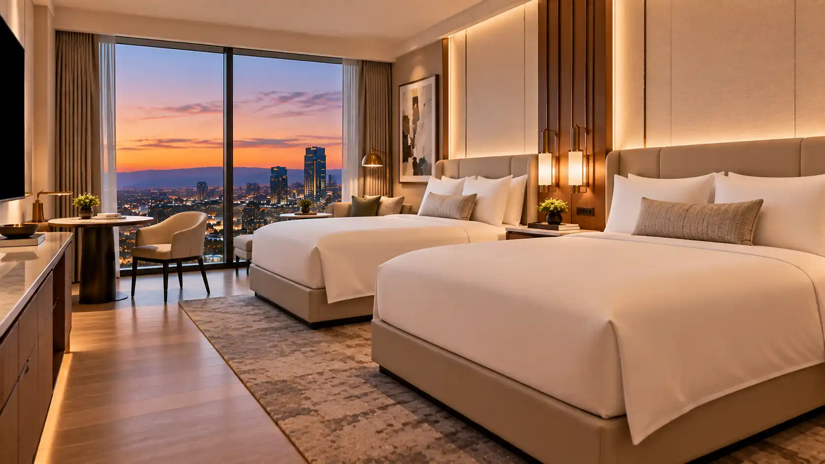 Deluxe Two Full Beds